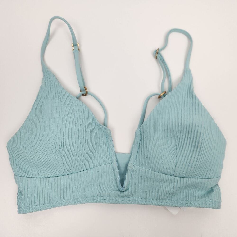 L*Space Siren Bikini Top in Green/Blue Size Small NWT